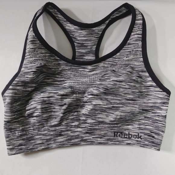 Reebok Other - Reebok Black Trim Space Dye Racer Back Sports Bra